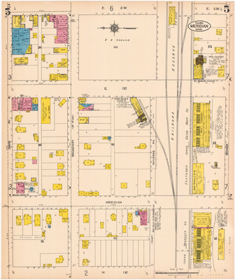Sanborn Fire Insurance Map from Meridian