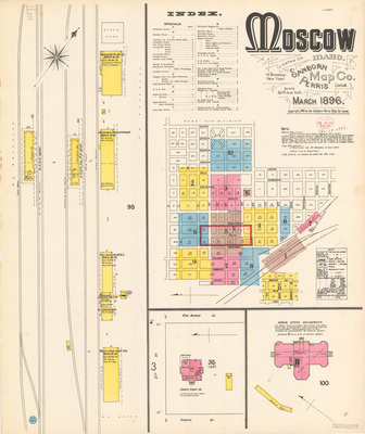 Sanborn Fire Insurance Map from Moscow