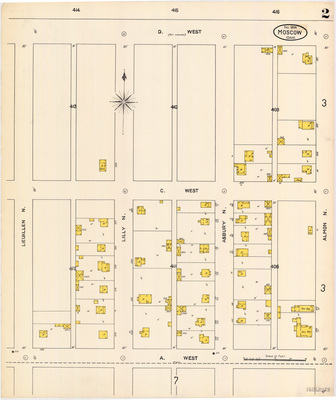 Sanborn Fire Insurance Map from Moscow