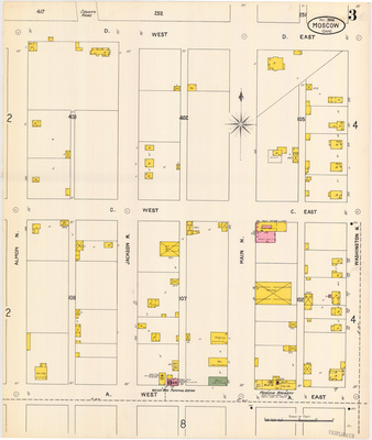 Sanborn Fire Insurance Map from Moscow