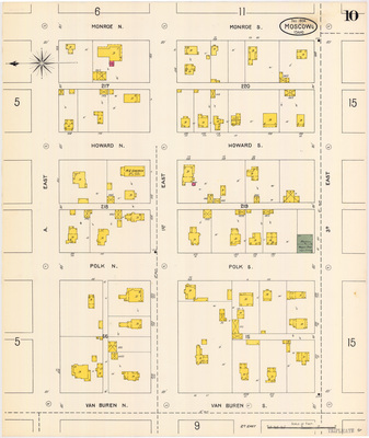 Sanborn Fire Insurance Map from Moscow