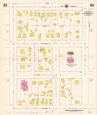 Sanborn Fire Insurance Map from Moscow