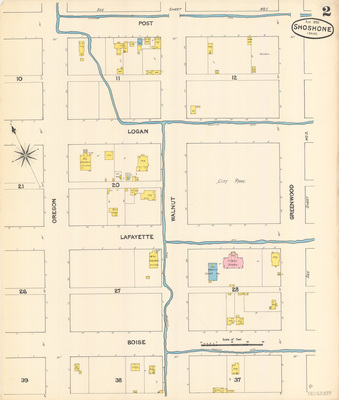 Sanborn Fire Insurance Map from Shoshone