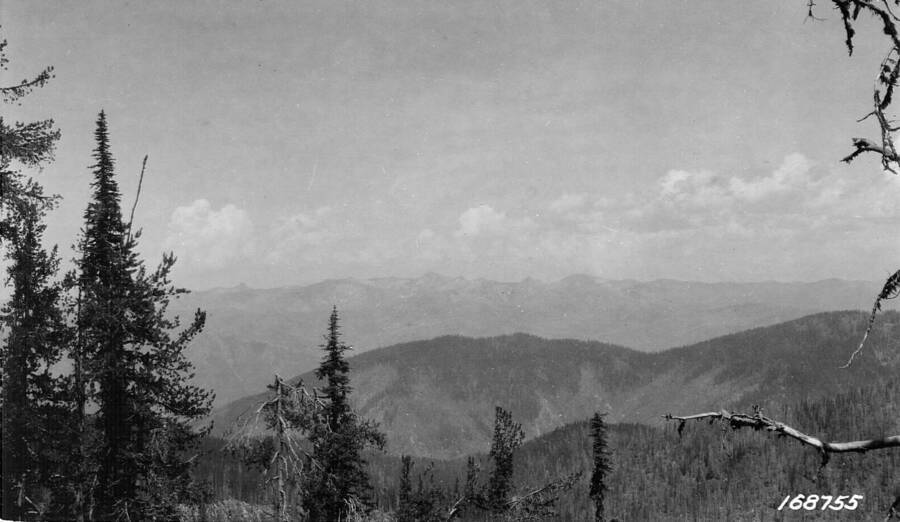 Selway Crags as seen from the South, Selway National Forest, Flint, Howard, 1922-07-27