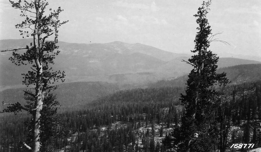 Salmon Mountain as seen from Sabe Mountain, Flint, Howard, 1922
