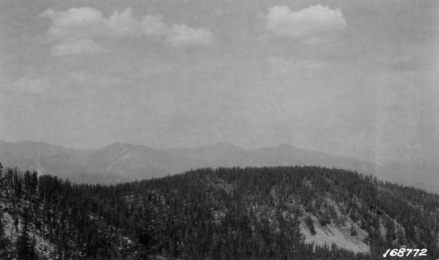 Spot Mountain as seen from Abe Mountain, Flint, Howard, 1922
