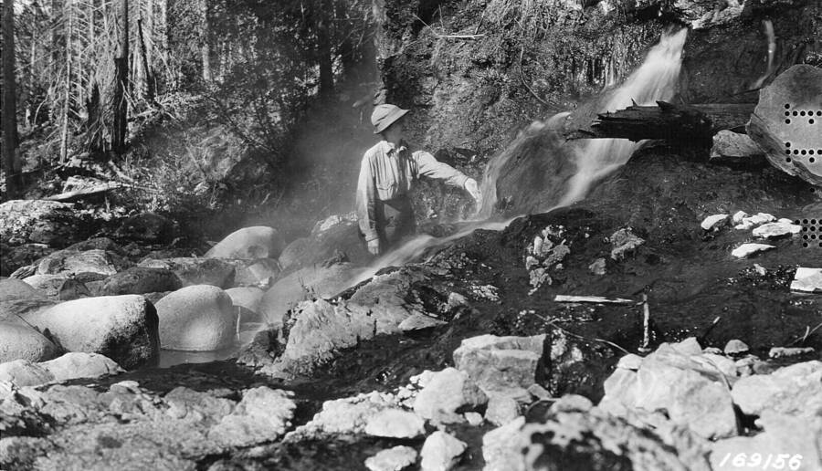 Hot Springs on Warm Springs Creek, Powell Ranger District, Selway National Forest, Beatty, D. L., 1922