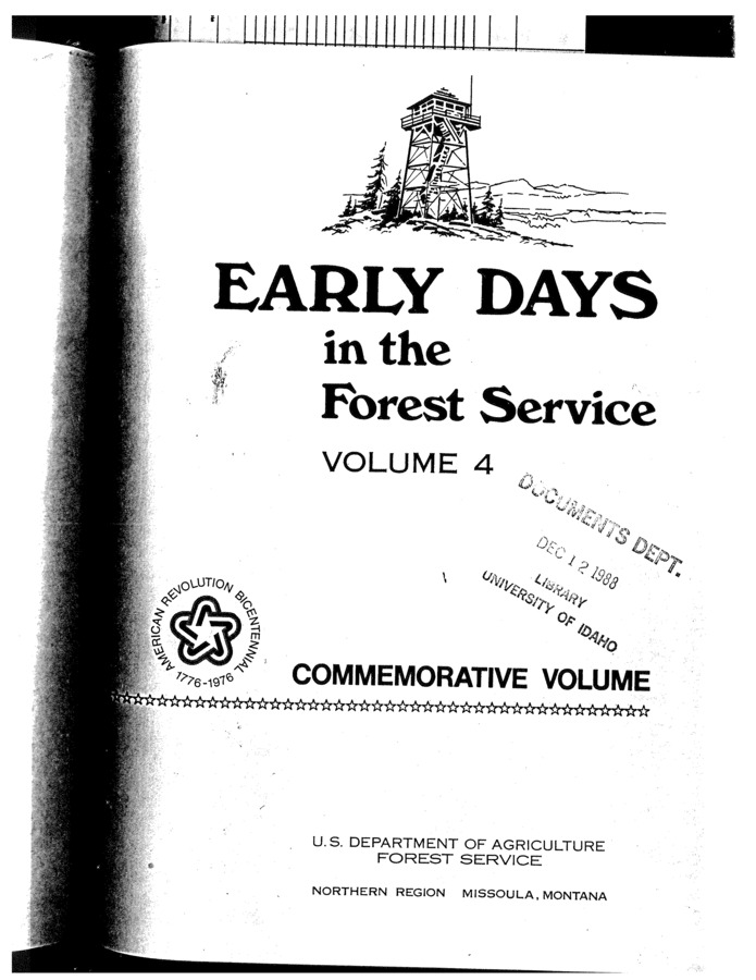 This excerpt from Early Days in the Forest Service, Volume 4 discusses what the land within the SBW was like during the early 1900s. Carl Weholt tells the story of his (I assume) father Adolph Weholt and a crew of men who came to the Elk Summit area in 1911 and were charged with clearing trails and building a cabin there.