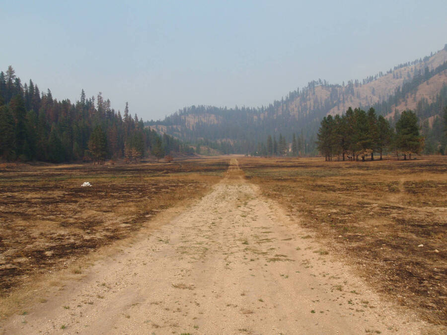 Shearer Airstrip 2012, burned over after wildfire