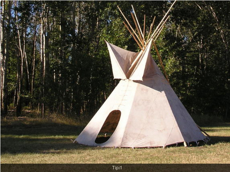 Reproduction of a native tipi