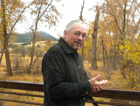 Vernon Carroll on the bridge at Travelers' Rest. Photo courtesy Debbie Lee