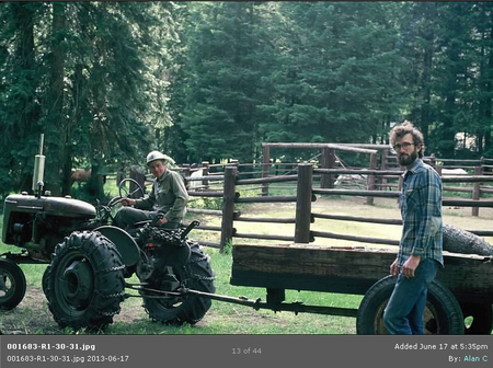 Tractors at Moose Creek, late 1960's. Not used today.