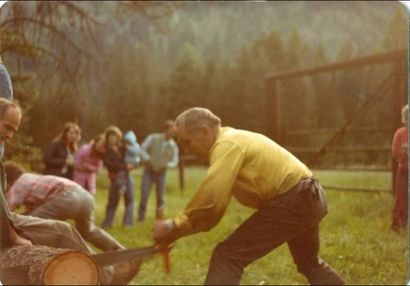 Emil Keck, Guard School Forestry Events, 1977. Photo courtesy Charles G, Moose Creek RD