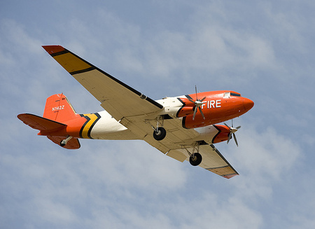 A DC-3 aircraft.