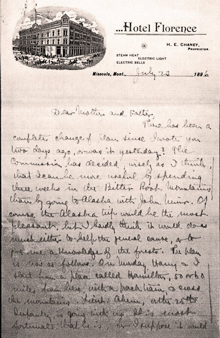 Page 1 of Gifford Pinchot's letter