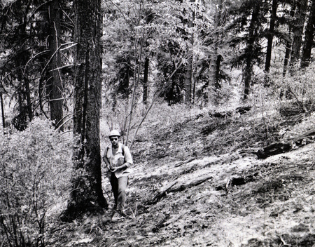 Dave Aldrich at Fitz Fire Origin, 8-19-73. Photo courtesy of Bob Mutch