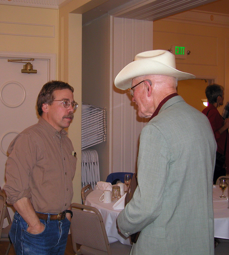 Bruce Farling with Bud Moore. Photo courtesy of Sarah Walker