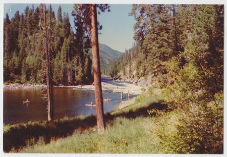 Rafting on the Selway River, 1975. Photo courtesy of Ed Bloedel.