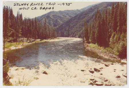 Wolf Creek Rapids, 1975. Photo courtesy of Ed Bloedel