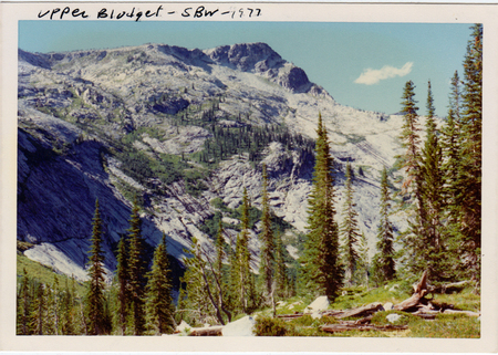 Upper Blodgett Canyon, 1977. Photo courtesy Ed Bloedel