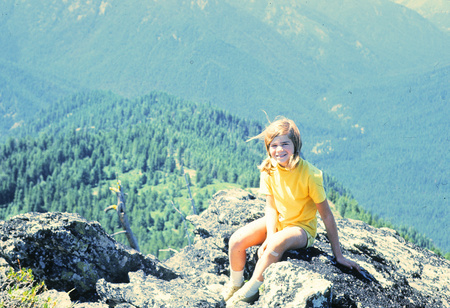 Linda at Vance Point, 8-13-70