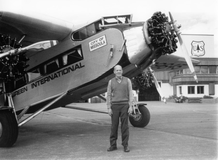 Bob With Trimotor Plane