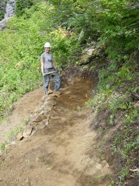 Tread and switchback repair.