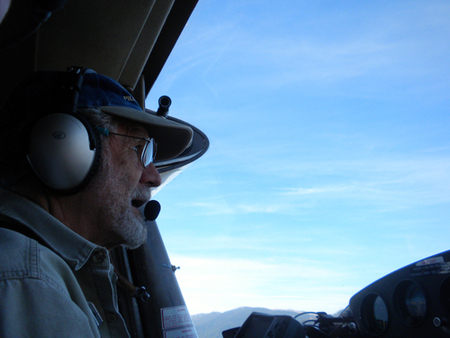 Dick flying over the Selway-Bitterroot Wilderness 2010