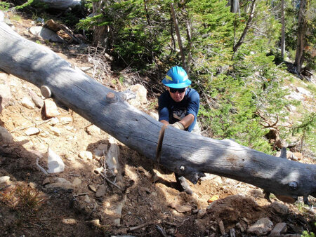 Leading a trail crew 2010