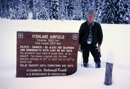 Jim Renshaw at Fish Lake, his favorite place in the Selway-Bitterroot, 1963