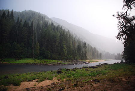 Autumn fog on the Upper Selway