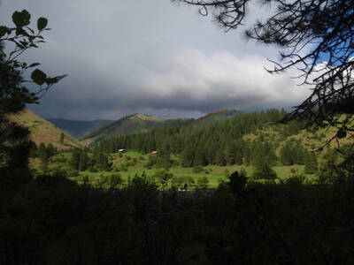 Rainbow over North Star