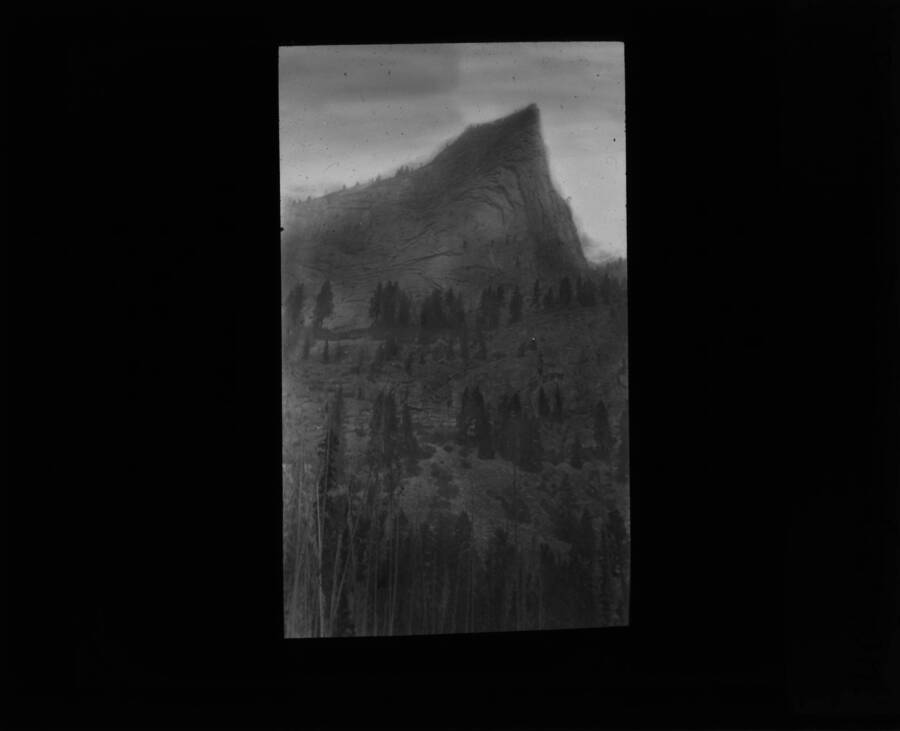 The glass slide reads: 'Butte in Blodgett Canyon.'