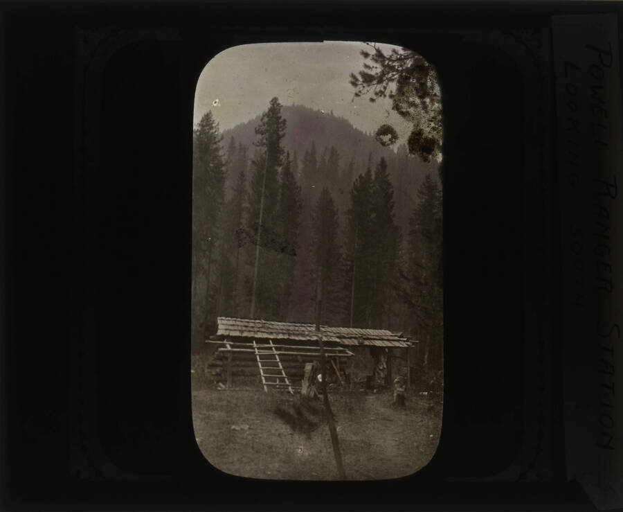 The glass slide reads: 'Powell Ranger Station looking South.'