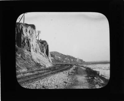 The glass slide reads: 'Fine wind-blown sand. Loess formation on Missouri River St. Joe, Mo.'