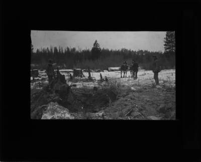 The glass slide reads: 'Using double blocks and the additional use of single block. Fig. 15.'