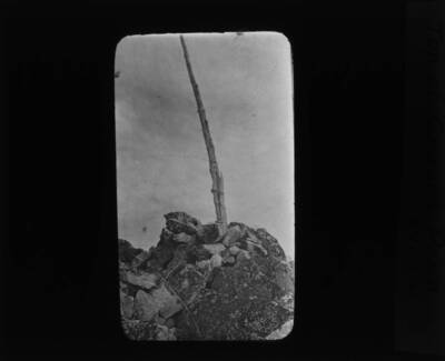 The glass slide reads: 'Top of Graves Peak 8,400 ft.'