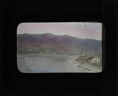 The glass slide reads: 'Treeless hills on Snake River near Lewiston.'