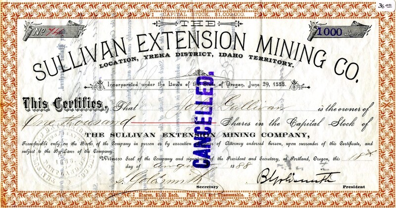 John Gallivan was the owner of one thousand shares. This certificate was marked as This certificate was marked as This was marked as cancelled.