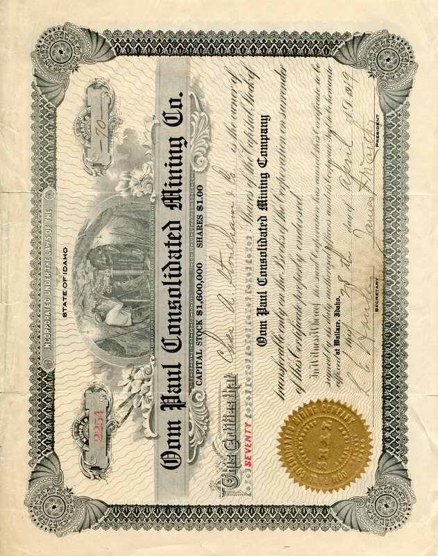 Chas. A. Stoneham & Co. were the owners of seventy shares.