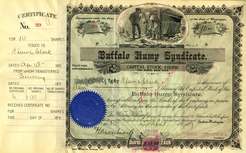 F. Lewis Lelark was the owner of ten shares. This certificate was marked as This was marked as cancelled.