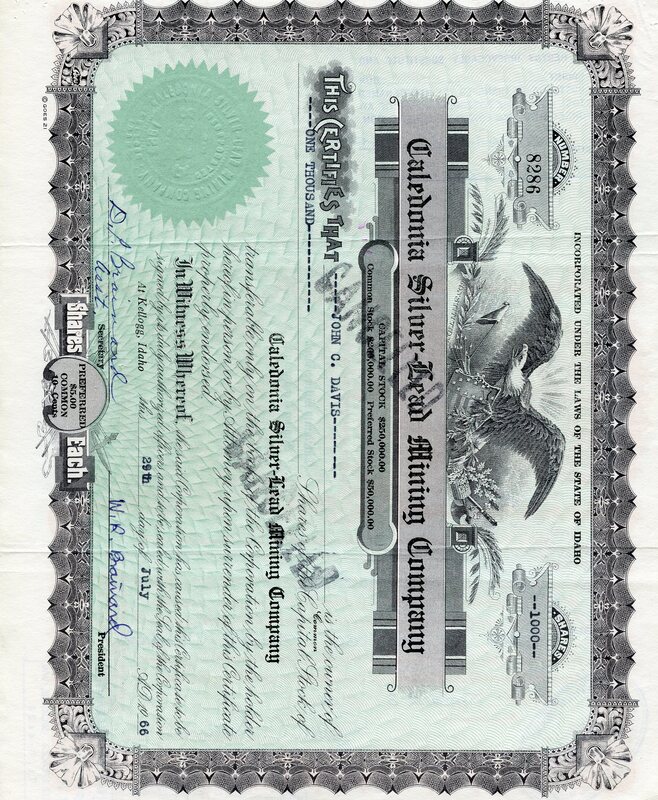 John C.Davis was the owner of one thousand shares. This certificate was marked as This was marked as cancelled.