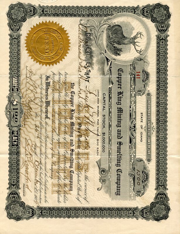 Frank M. Ligalls (?) was the owner of one thousand five hundred shares.