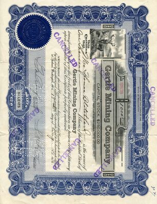 Mrs. Thomas Blatchford(?) was the owner of one thousand shares.