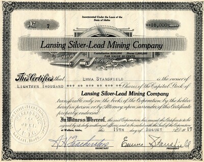 Emma Stansfield was the owner of eighteen thousand shares.