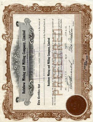 Sarah Page was the owner of five hundred shares.