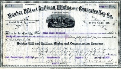 John Hays Hammond was the owner of forty-five shares.