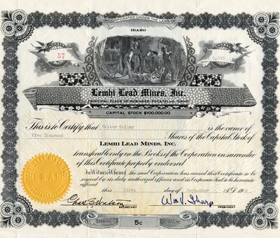 Walter Kelley was the owner of five thousand shares.