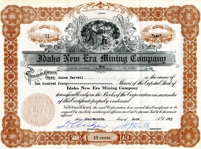 James Farrell was the owner of one hundred fourty shares.