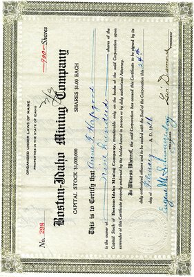 Annae F. Hapgood was the owner of nine hundred shares.